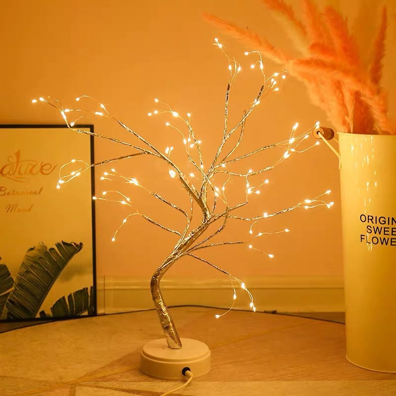 LuminaTree - Lampe Arbre Lumineux LED USB en fil de cuivre 