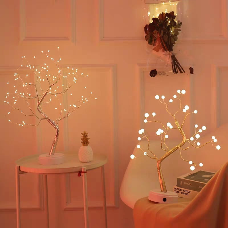 LuminaTree - Lampe Arbre Lumineux LED USB en fil de cuivre 