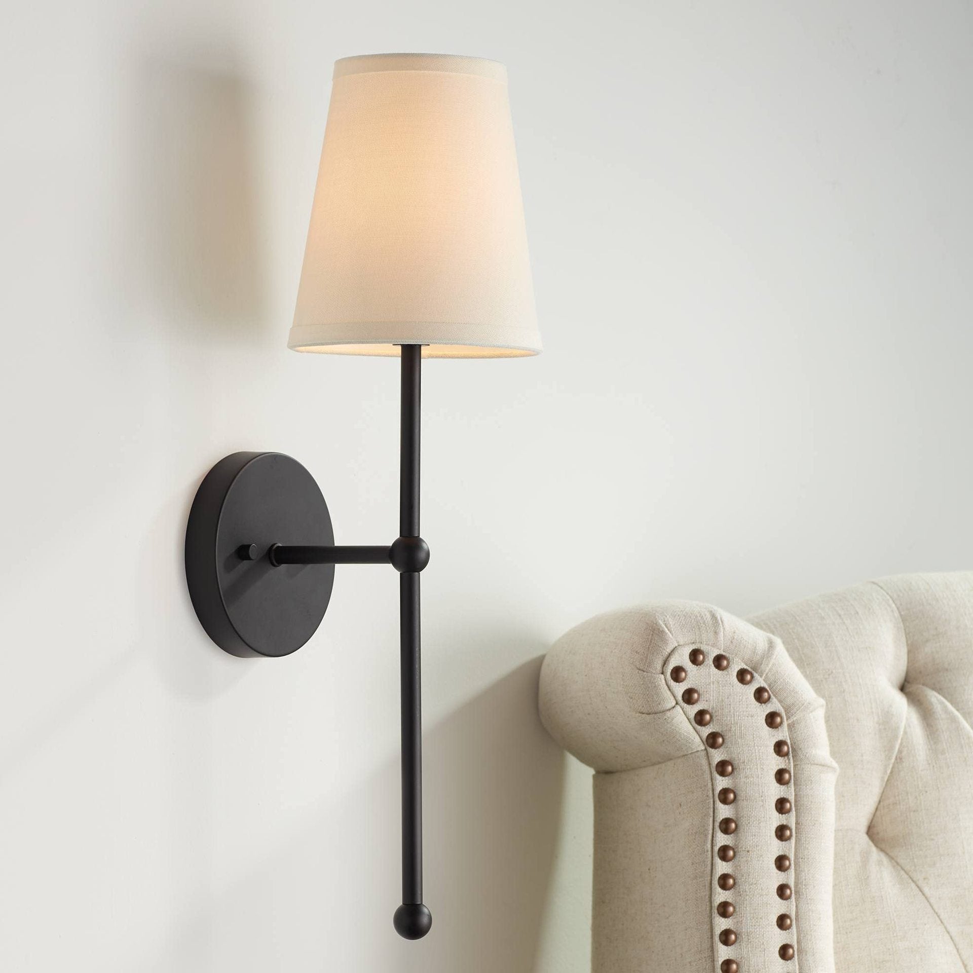 Eloxa - Modern And Elegant Brass Wall Lamp – A Timeless Rechargeable Lighting Solution for Bedrooms &amp; Living Rooms Black