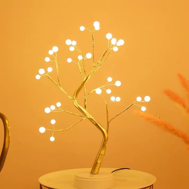 LuminaTree - Lampe Arbre Lumineux LED USB en fil de cuivre 