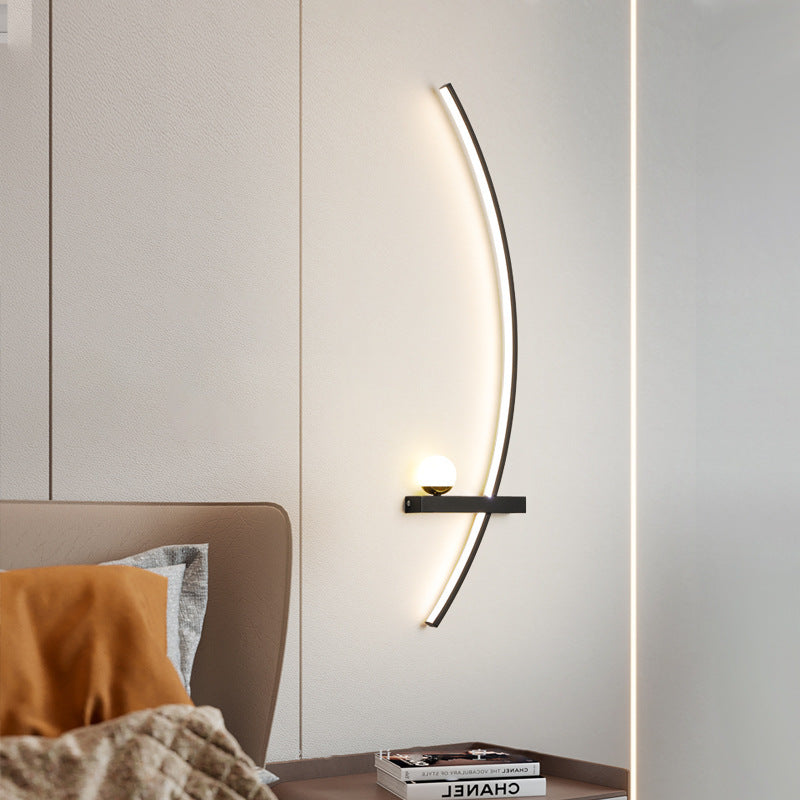 Curvella - Acrylic LED Wall Lamp, Elegant Contemporary Lighting for Stylish Interiors