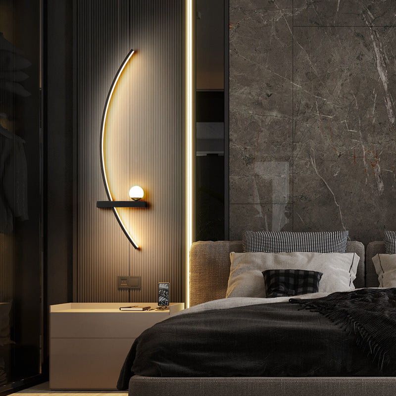 Curvella - Acrylic LED Wall Lamp, Elegant Contemporary Lighting for Stylish Interiors