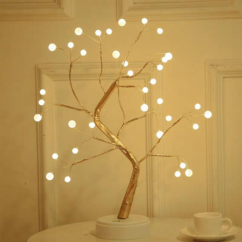 LuminaTree - Lampe Arbre Lumineux LED USB en fil de cuivre 