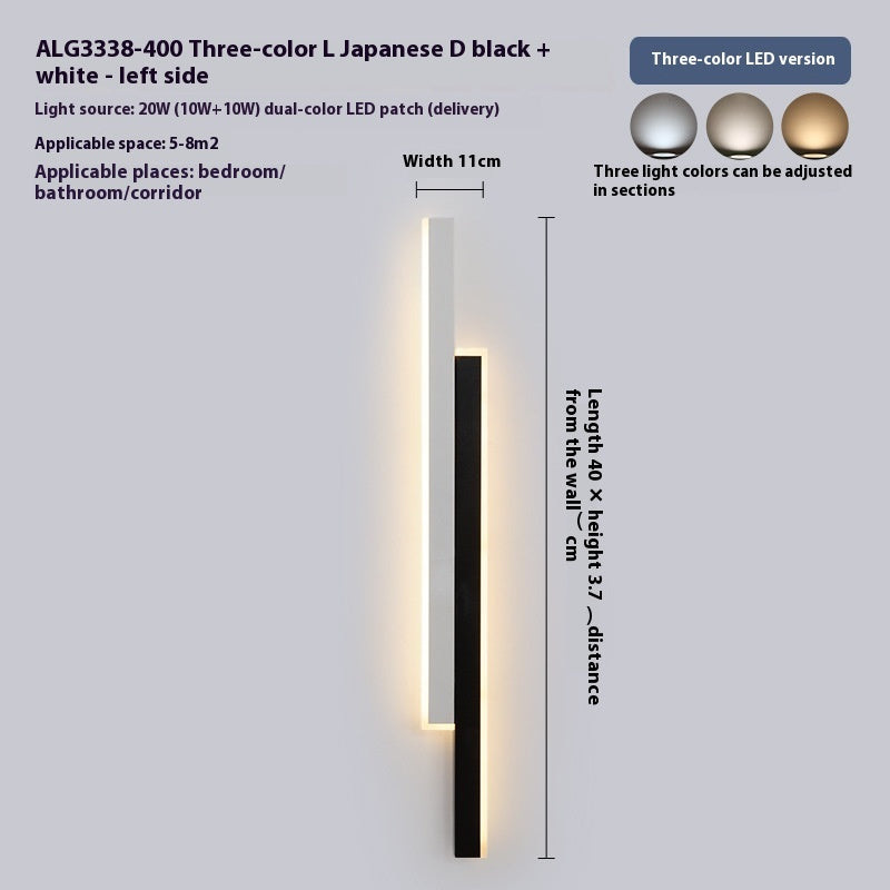 Poleline - Acrylic LED Wall Lamp, Elegant Modern Illumination for Chic Interiors