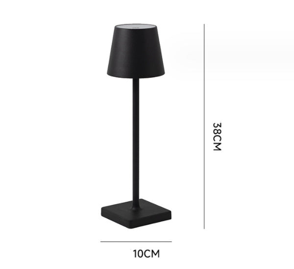 Versylo - Aluminum LED Rechargeable Table Lamp – Modern and Versatile Lighting Black All aluminum