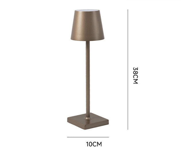 Versylo - Aluminum LED Rechargeable Table Lamp – Modern and Versatile Lighting Brown All aluminum